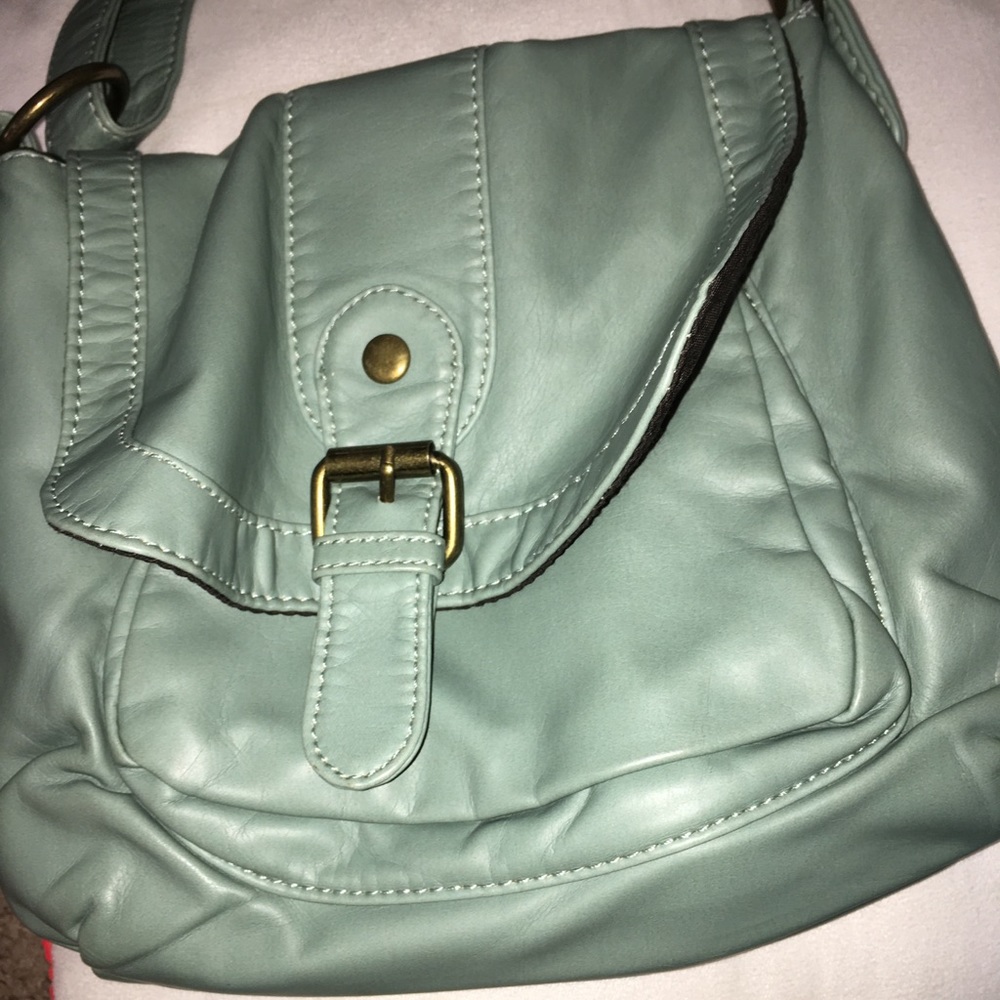 Blue-green purse